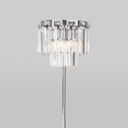 Eurosvet 01137/3 хром/прозрачный хрусталь Strotskis