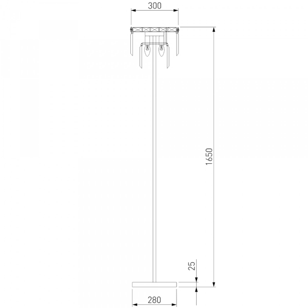 Торшер Eurosvet Elegante 01137/3 золото/прозрачный хрусталь Strotskis a060649
