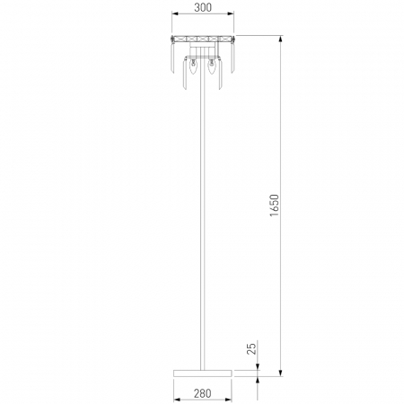 Eurosvet 01137/3 золото/прозрачный хрусталь Strotskis
