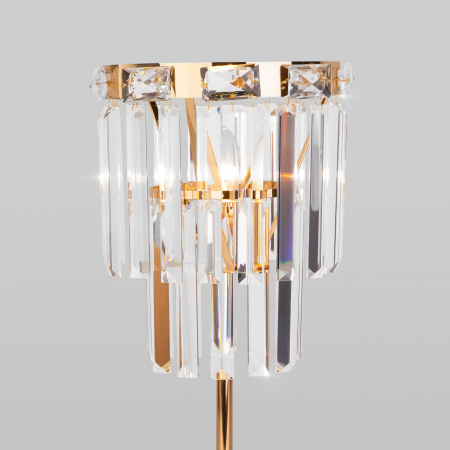 Eurosvet 01136/1 золото/прозрачный хрусталь Strotskis