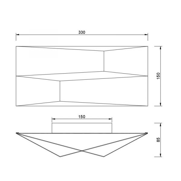 Настенный светильник Mantra Fuji 8158