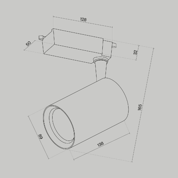 Трековый светильник Maytoni Technical Vuoro TR003-1-15W3K-M-B