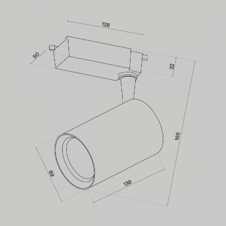 Maytoni TR003-1-15W3K-W-B