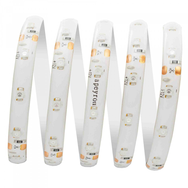 Светодиодная лента Apeyron 12В СТ 4,8Вт/м smd3528, 60д/м IP65 5м зеленая 00-07