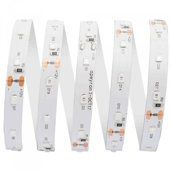 Светодиодная лента Apeyron 12В СТ 4,8Вт/м smd3528, 60д/м IP20 5м желтая 00-33