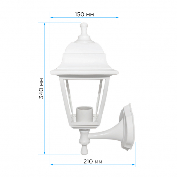 Уличный настенный светильник Apeyron Леда 11-11БЕЛ