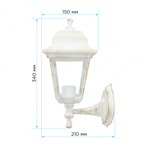 Уличный настенный светильник Apeyron Леда 11-11БЕЛП