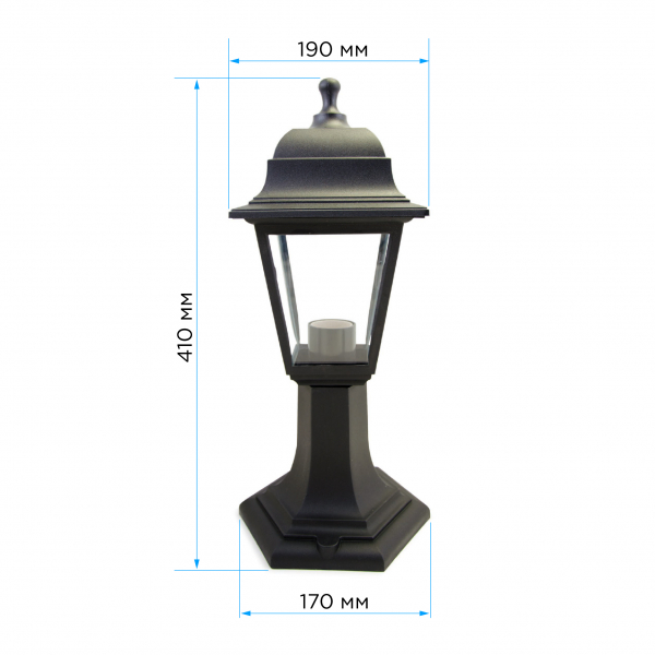 Уличный светильник Apeyron Оскар 11-12ЧЕР