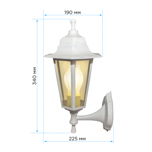 Уличный настенный светильник Apeyron Леда 11-99БЕЛ