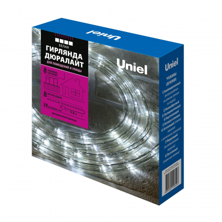 Uniel ULD-D50 8M/С08 IP44 WHITE