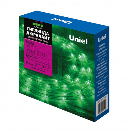 Uniel ULD-D50 8M/С08 IP44 GREEN