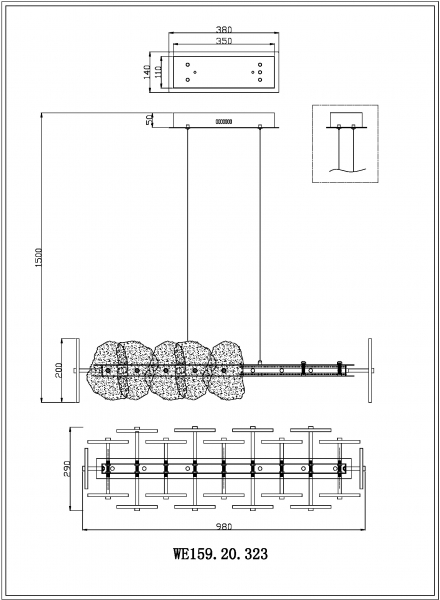 Подвесная люстра Wertmark Nicola WE159.20.323