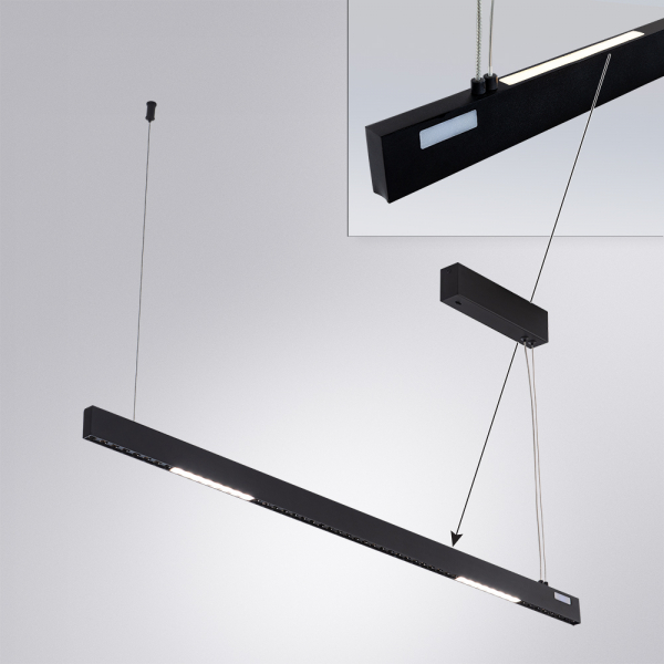 Подвесной светильник Arte Lamp Lao A2189SP-1BK