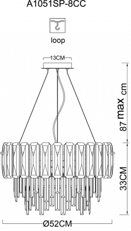 Arte Lamp A1051SP-8CC