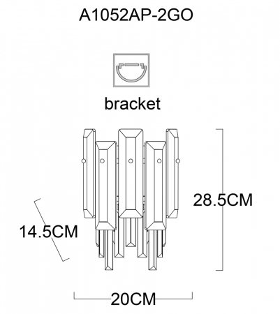 Arte Lamp A1052AP-2GO