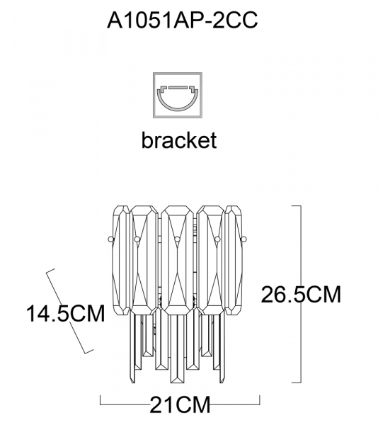 Настенный светильник Arte Lamp Nicoletta A1051AP-2CC