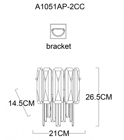 Arte Lamp A1051AP-2CC