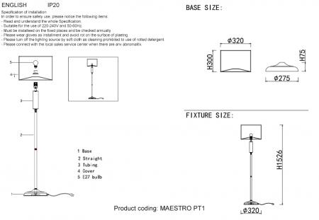 Crystal Lux MAESTRO PT1 CHROME