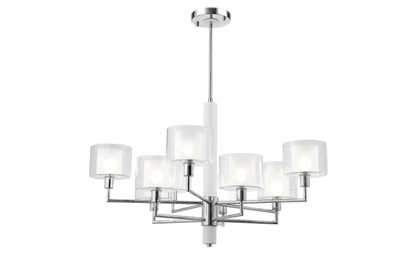Люстра на штанге Crystal Lux MAESTRO SP-PL5+5 CHROME