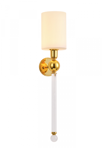 Бра Crystal Lux MIRABELLA AP1 GOLD/WHITE