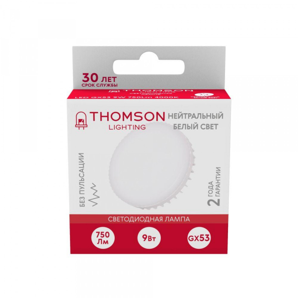 Лампа светодиодная Thomson GX53 9W 4000K TH-B4007