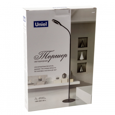 Uniel ULM-T610 7W/4500K/DIM BLACK