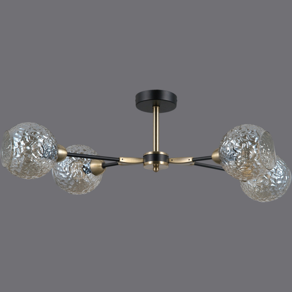 Люстра на штанге Illumico IL0253-4CSQ-79 BK AB