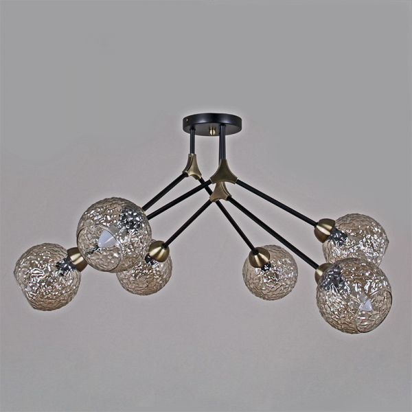 Люстра на штанге Illumico IL0264-6CSQ-79 BK AB