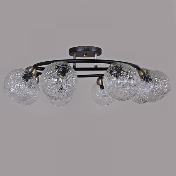 Люстра на штанге Illumico IL0296-8CSQ-79 BK AB