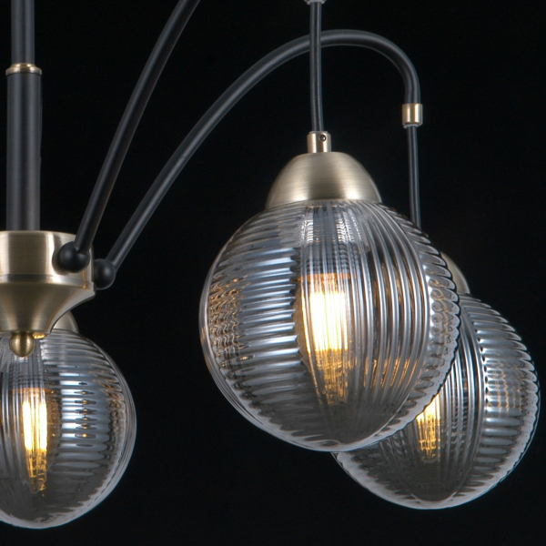 Люстра на штанге Illumico IL0433-5PSQ-79 BK AB