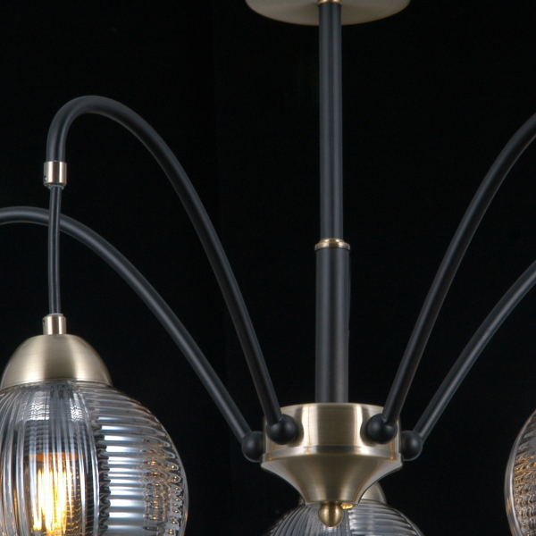 Люстра на штанге Illumico IL0433-5PSQ-79 BK AB