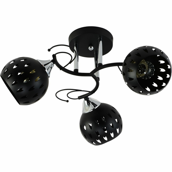 Люстра на штанге Reluce 01314-0.3-03 BK+CR