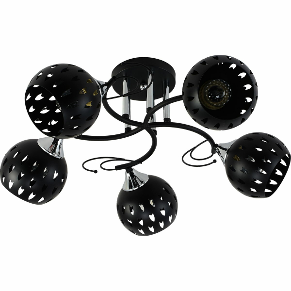 Люстра на штанге Reluce 01314-0.3-05 BK+CR