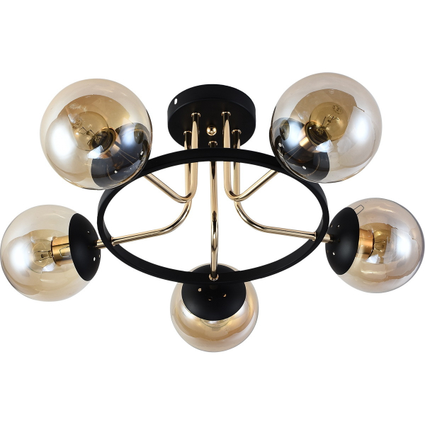 Люстра на штанге Reluce 01344-0.3-05 BK+FGD