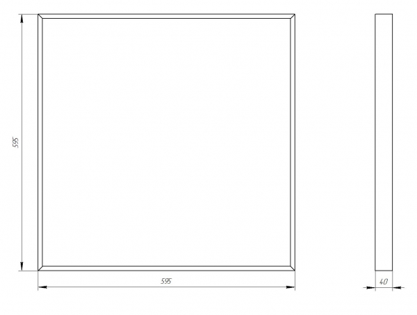 Светодиодная панель Эра SPO-910-2-65K-032 Б0046474
