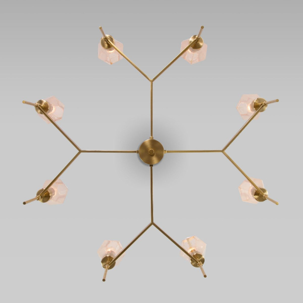 Люстра на штанге Eurosvet Prism 60143/8 латунь a061937