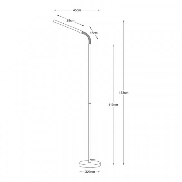 Торшер Lucide Gilly 36712/05/30