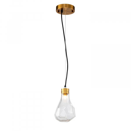 Delight Collection KR1197P-1 brass/clear