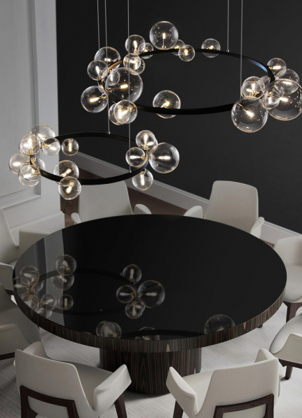 Подвесной светильник Delight Collection Art Deco Bubble 8828P/L black/clear