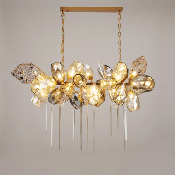 Подвесная люстра Delight Collection Britannica 8898P/BS gold/smoky