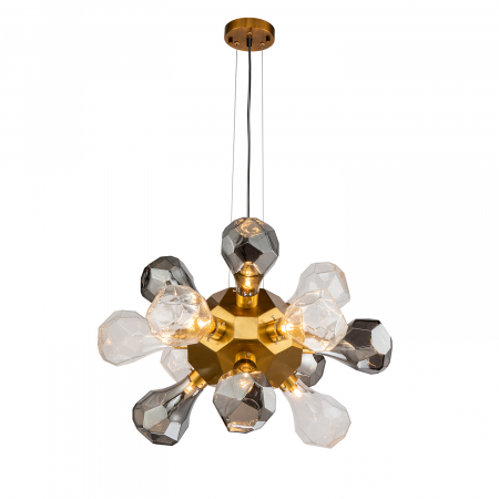 Delight Collection KR1197P-12 brass, smoky/clear