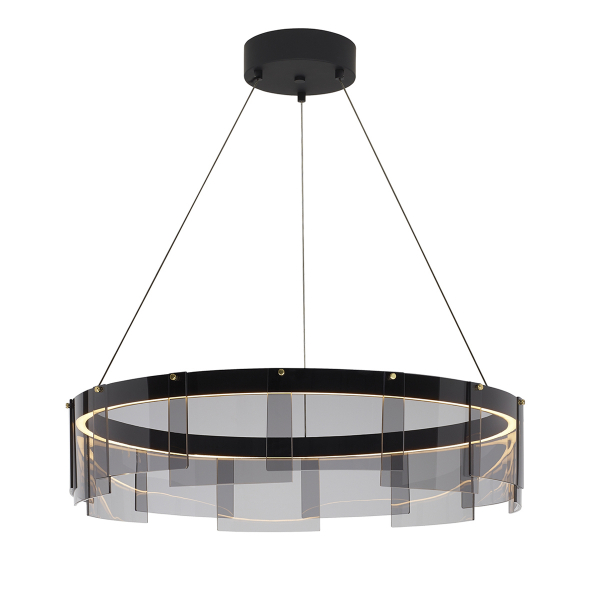 Подвесная люстра Delight Collection Stratos D8825P/S black/smoky