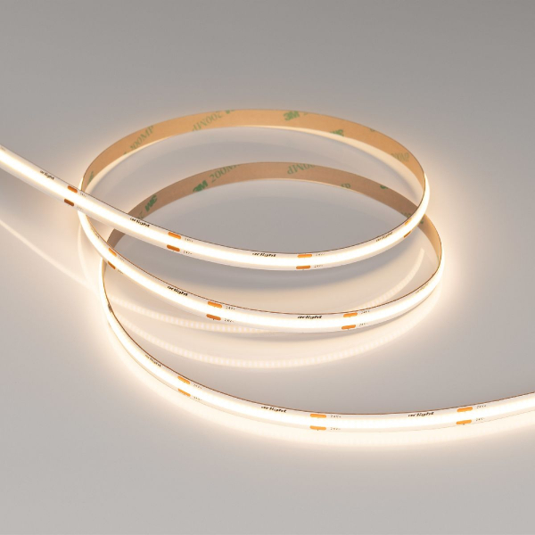 Светодиодная лента Arlight COB-X480-8mm 24V Warm3000 8 W/m, IP20, CSP, 5m 039059