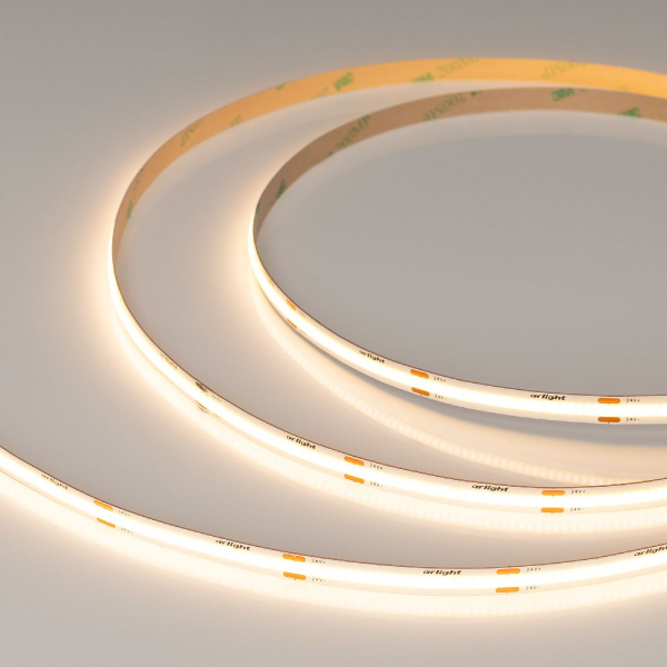Светодиодная лента Arlight COB-X480-8mm 24V Warm2700 8 W/m, IP20, CSP, 5m 039060