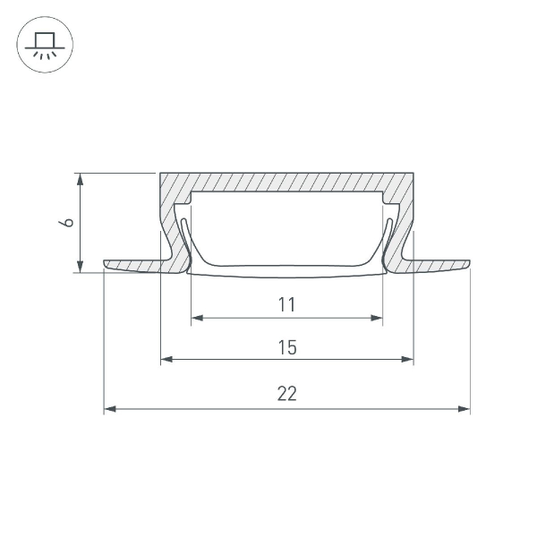 Профиль Arlight MIC-FS-2000 ANOD 038688