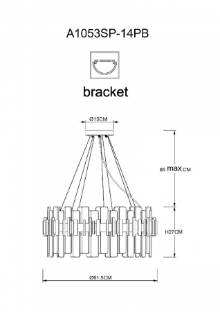 Arte Lamp A1053SP-14PB