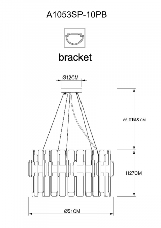Arte Lamp A1053SP-10PB