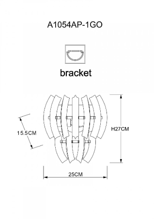 Arte Lamp A1054AP-1GO