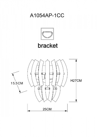 Arte Lamp A1054AP-1CC