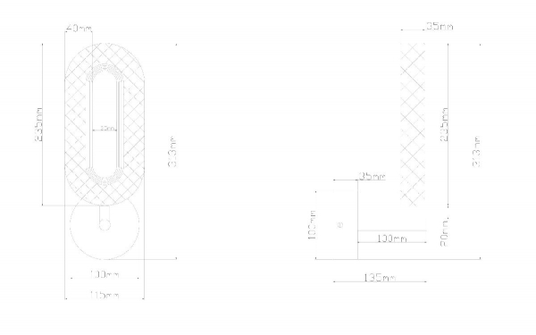 Бра Arte Lamp Ovale A2489AP-1GO
